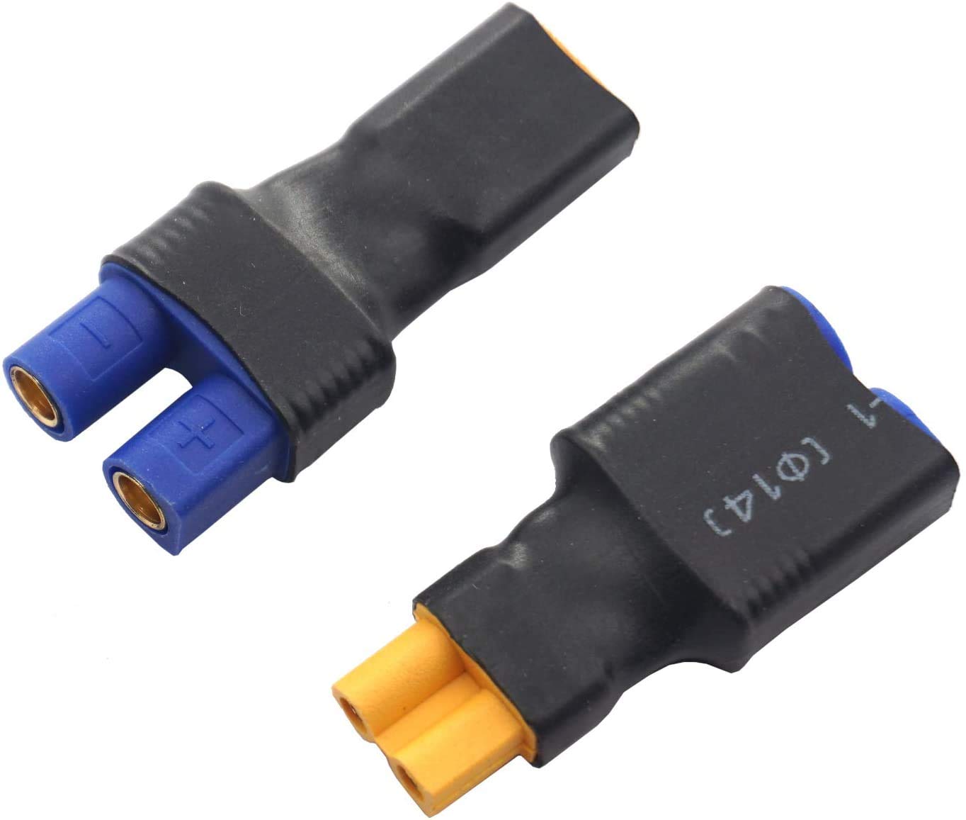 2Pairs No Wires XT30 to EC3 Plug Female Male Adapter Connector for RC FPV Drone Car Lipo NiMH Battery Charger ESC