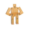 Areaware Cubebot Micro - Natural Beech & Cherry Wood Robot Figure, Model DWC4