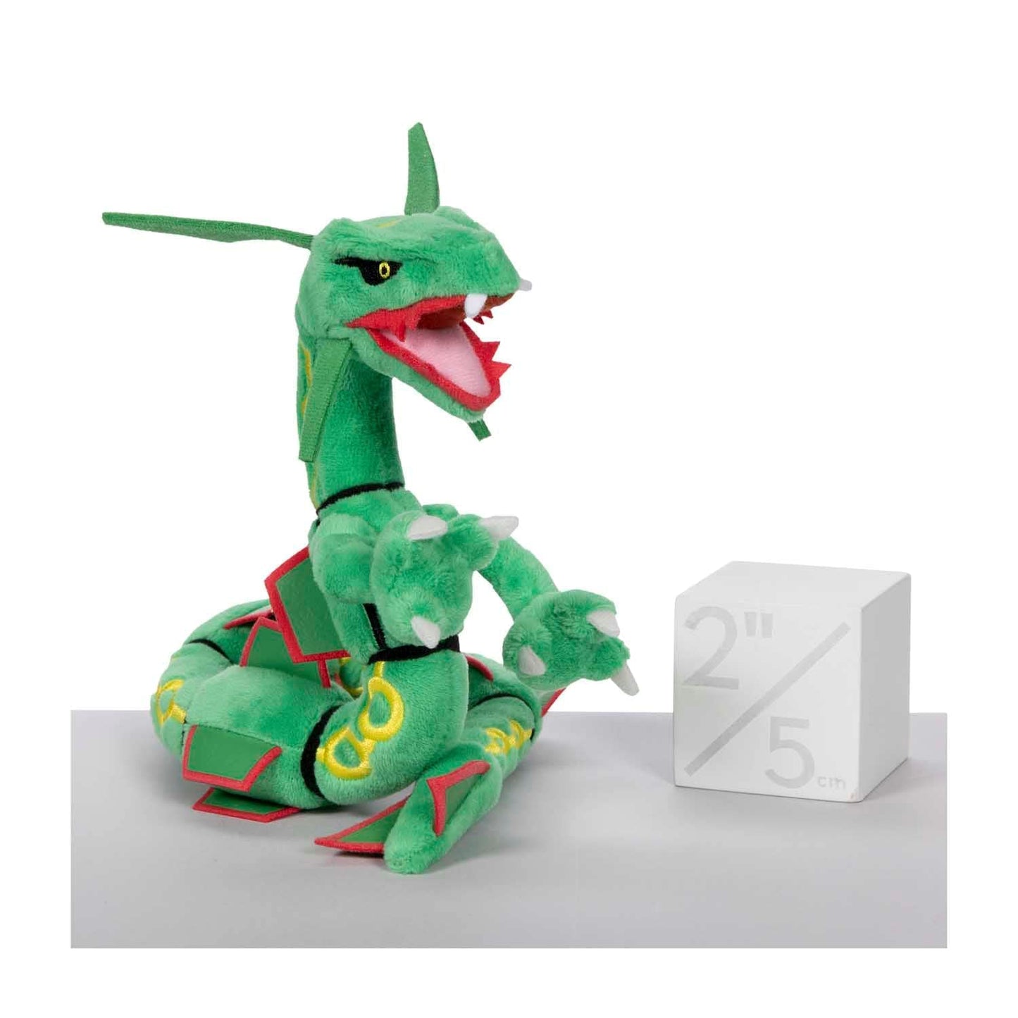 Pokemon Sitting Cuties Rayquaza Plush - 6 Inch Green - Model 701-95673, Soft Polyester Toy for Fans of Generation 3