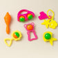 Baby Rattle Toy Set, Infant Grab And Shake Sensory Teether, Development Learning Music Toy, Multicolor, For Newborn Pack Of 6 It