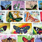 Motives 100 Different Butterflies Stamps (Stamps For Collectors) Butterflies