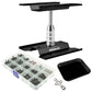 OGUNKE RC Car Repair Work Stand Repair Tool Set 360 Degree Rotation and 521 PCS RC Screws Kit (Black)