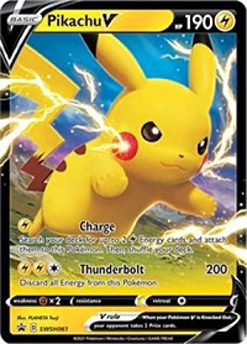 Pokemon decorative replica blade & Shield Promo Ultra Rare Pikachu V SWSH061