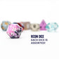 FanRoll by Metallic Dice Games Mystery Misfit Mini Polyhedral Dice (2 Set Pack, 28 Dice)
