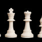 Regulation Silicone Tournament Chess Set - Pieces Only - 3.75'' King - Black & White