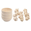 Bnf Natural Wooden Acorns Kit Set Counting & Sorting For Painting Diy Crafts |Crafts | MultiPurpose Craft Supplies | Crafting P