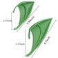Aweilan Fairy Pixie Soft Elf Ears Cosplay Accessories Halloween Party Pointed Prosthetic Tips Ear (2 Pairs) (Green)