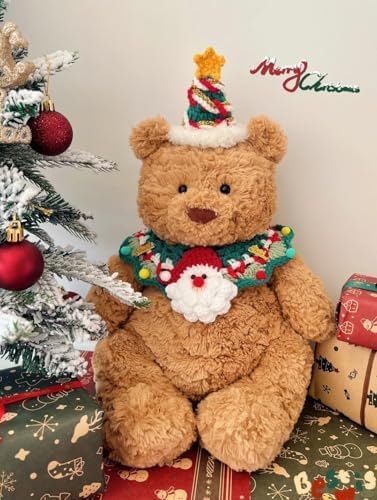 EASELR 10" Brown Bear Plush Toy, Soft Cotton Stuffed Animal Gift for Kids, Girlfriend, Birthday, Christmas