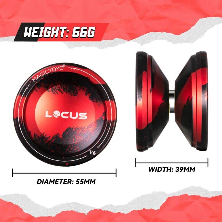 Magicyoyo Professional Yoyo V6 Locus, Responsive Yoyo For Kids Beginners, Replacement Unresponsive Yoyo Bearing For Adults/Advan