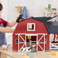 Terra By Battat Wooden Animal Barn Toy Set - 20 Pcs Farm Pretend Play for Kids & Toddlers Ages 3+, One Size, Natural Wood Color