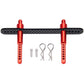 Rc-Hub 1Pcs Body Post Mounts Metal Front Shell Column For 1:10 Axial Scx10 90046 90047 Rc Car (Red)