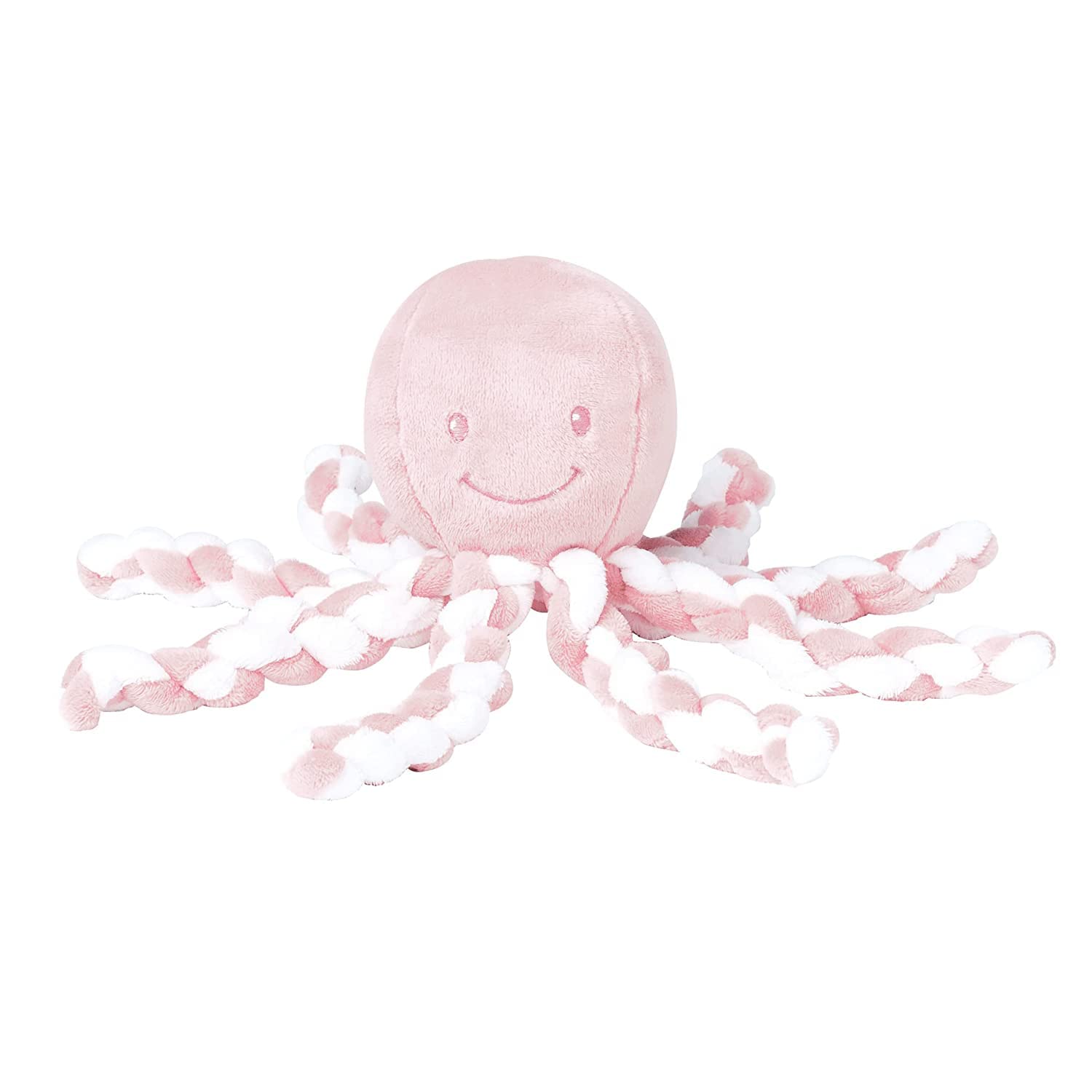 Nattou Lapidou - Piu Piu Octopus Plush Toy For Newborn Babies, Comforting, Soothes For Sleep - Light Pink & White