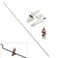 Ltvystore 10Pcs Adjustable Pushrod Connector Linkage Stopper 1.3Mm & 10Pcs Nylon Control Horns 21X10 Mm & 10Pcs 1.2 X 210Mm Z Pu