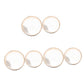 Excluzo 6 Pcs Transparent Wave Drum Child Musical Instrument Wood