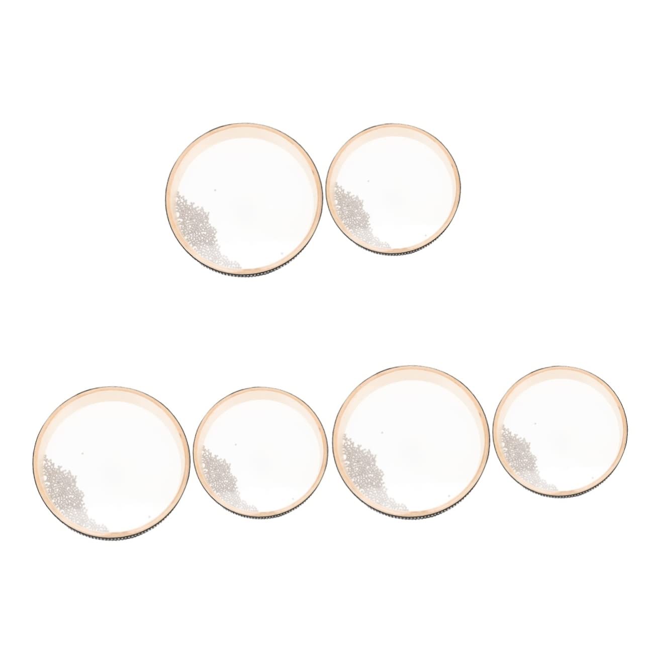 Excluzo 6 Pcs Transparent Wave Drum Child Musical Instrument Wood