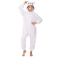 Wafunne Animal Onesie Costume For Kids Child Boys Girls Womens Mens Cosplay Halloween Costumes Easter Onesies White Polar Bear M