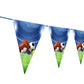 Wow Party Studio Sports Theme Happy Birthday Decorations Flag Pennants Buntings Banner  10Ft Long