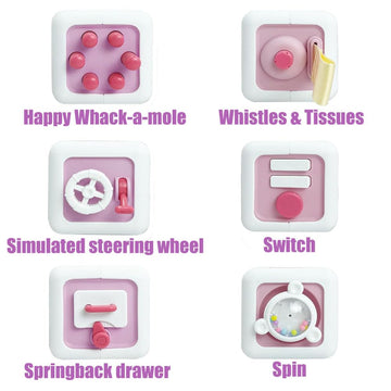 Busy Cube Toys For 1 Year Old Girl, Baby Toys 12-18 Months, Travel Sensory Toys For Toddlers 1-3 Year Old, Montessori Toys For 1