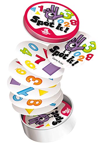 Asmodee Spot It! 1,2,3 - Educational Card Game for Preschoolers, Learning Numbers and Shapes, Fun Matching Game for Kids, Ages 3