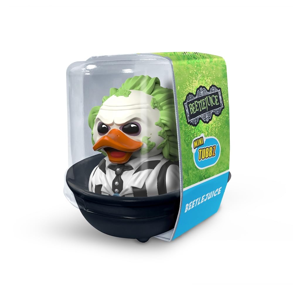 TUBBZ Mini Beetlejuice Cosplaying Rubber Duck Vinyl Figure - PVC, Mini Size, Perfect Collectible