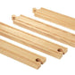 Brio World 33341-4 Piece Long Straight Wooden Train Tracks | Expandable & Compatible Railway Set | Engineered For Kids Ages 3 And Up | Fsc Certified Materials