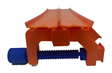 Hot Wheels Compatible Track C Clamp (Orange/Blue)