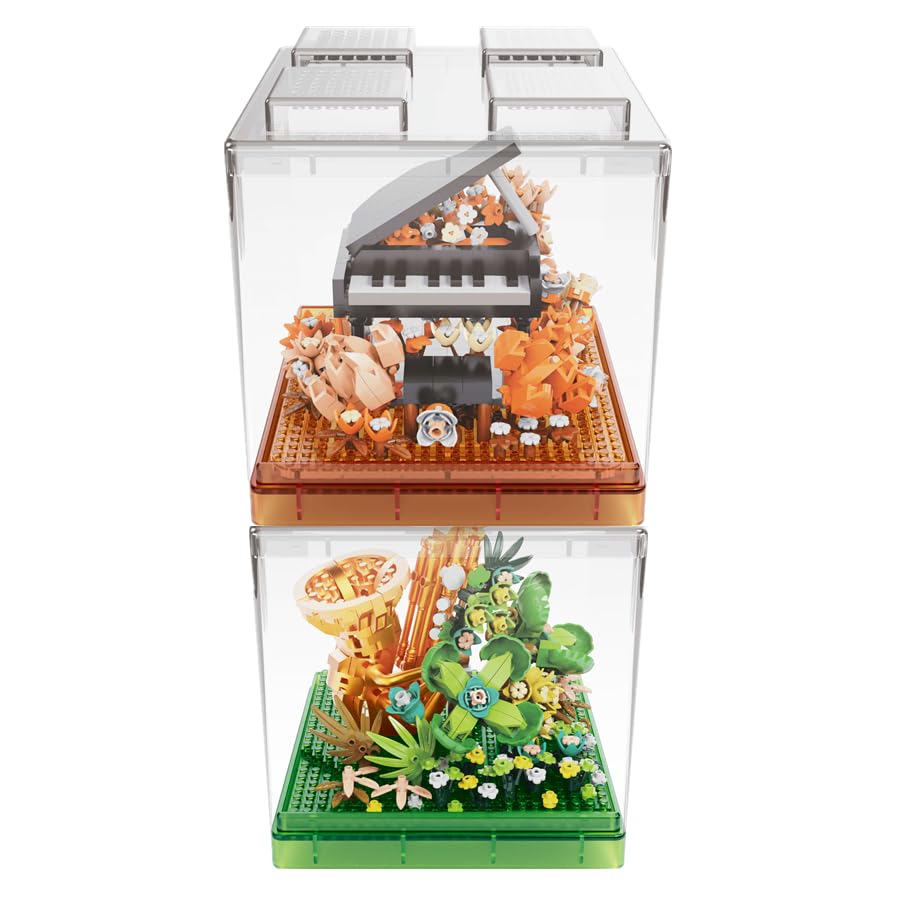 Kadablk Musical Instruments Micro Blocks Building Sets,Classical Famous Building Block Set,1500 PCS for Adults and Kids,Piano an