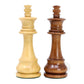 House of Chess - Tournament Chess Set Pieces - Unique Staunton Golden Acacia Wood/Boxwood - King Height: 3.75'' (95 mm) - 2 Extr