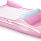 Funboy Giant Inflatable Luxury Pink Retro Convertible Classic Sports Car Pool Float, Two Cupholders For Summer Pool Parties And Entertainment