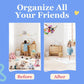 Lilly'S Love Stuffed Animal Hammock, Large | Corner Hanging Organizer, Stuffed Animal Storage | Easy To Hang Plushie Net W/Inclu