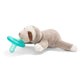 WubbaNub Infant Pacifier - Sloth, Brown Silicone, 1 Count, Model W32706