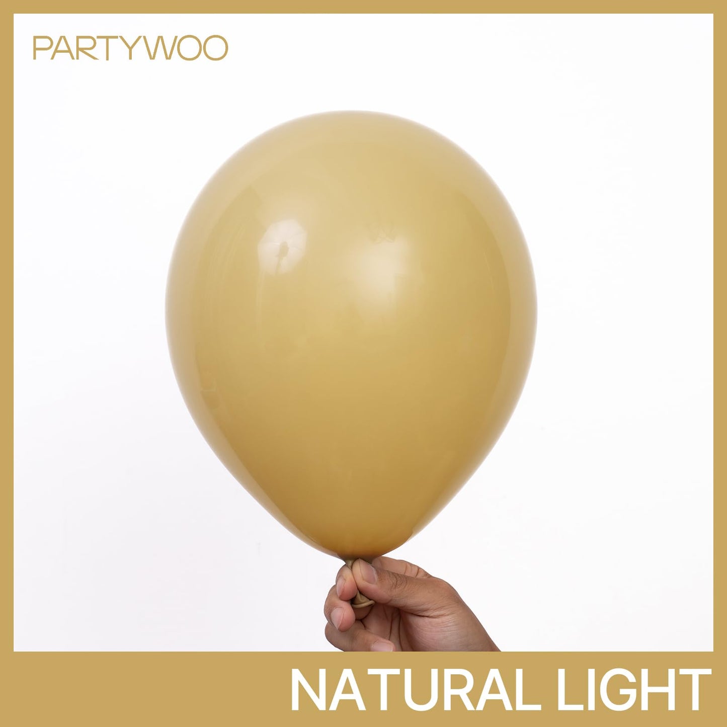 Partywoo Tan Balloons, 140 Pcs Boho Tan Balloons Different Sizes Pack Of 18 Inch 12 Inch 10 Inch 5 Inch Light Brown Balloons For Balloon Garland Or Balloon Arch As Birthday Party Decorations, Tan-F19