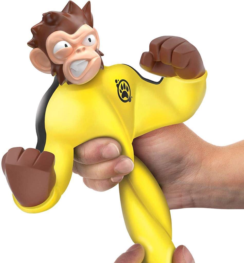Heroes of Goo Jit Zu Stretchy Monkey Action Figure - Yellow and Brown, Model 41026