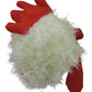 Jacobson Hat Company Chicken Rooster Plush Mask Hat, Red, Size Large