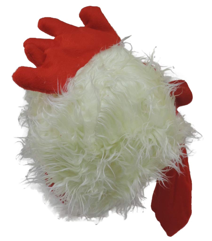 Jacobson Hat Company Chicken Rooster Plush Mask Hat, Red, Size Large