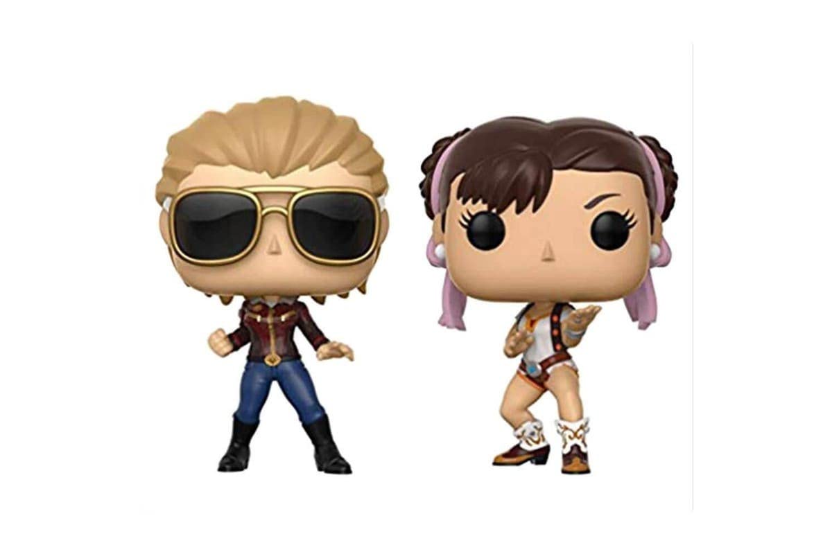 Funko POP! Marvel Vs Capcom Captain Marvel & Chun-Li Collectible Figure, 3.75" Vinyl, Brown/a, Model 22767