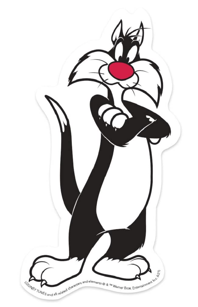 Paper House Productions Looney Tunes Sylvester the Cat Die-Cut 3.7 Vinyl Sticker