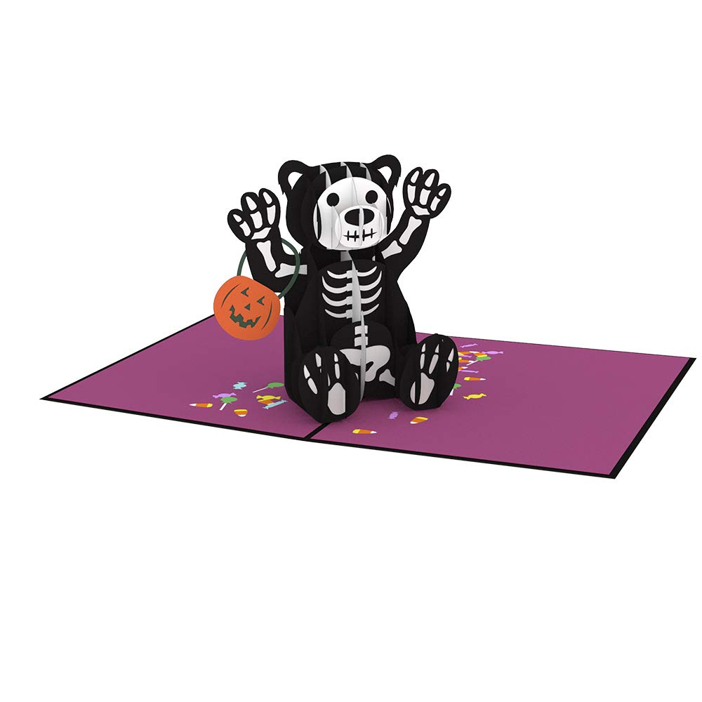 Lovepop Halloween Bear Pop Up Card - 3D Card, Halloween Cards, Pop Up Halloween Card, Bear Greeting Card, Halloween Card for Kid