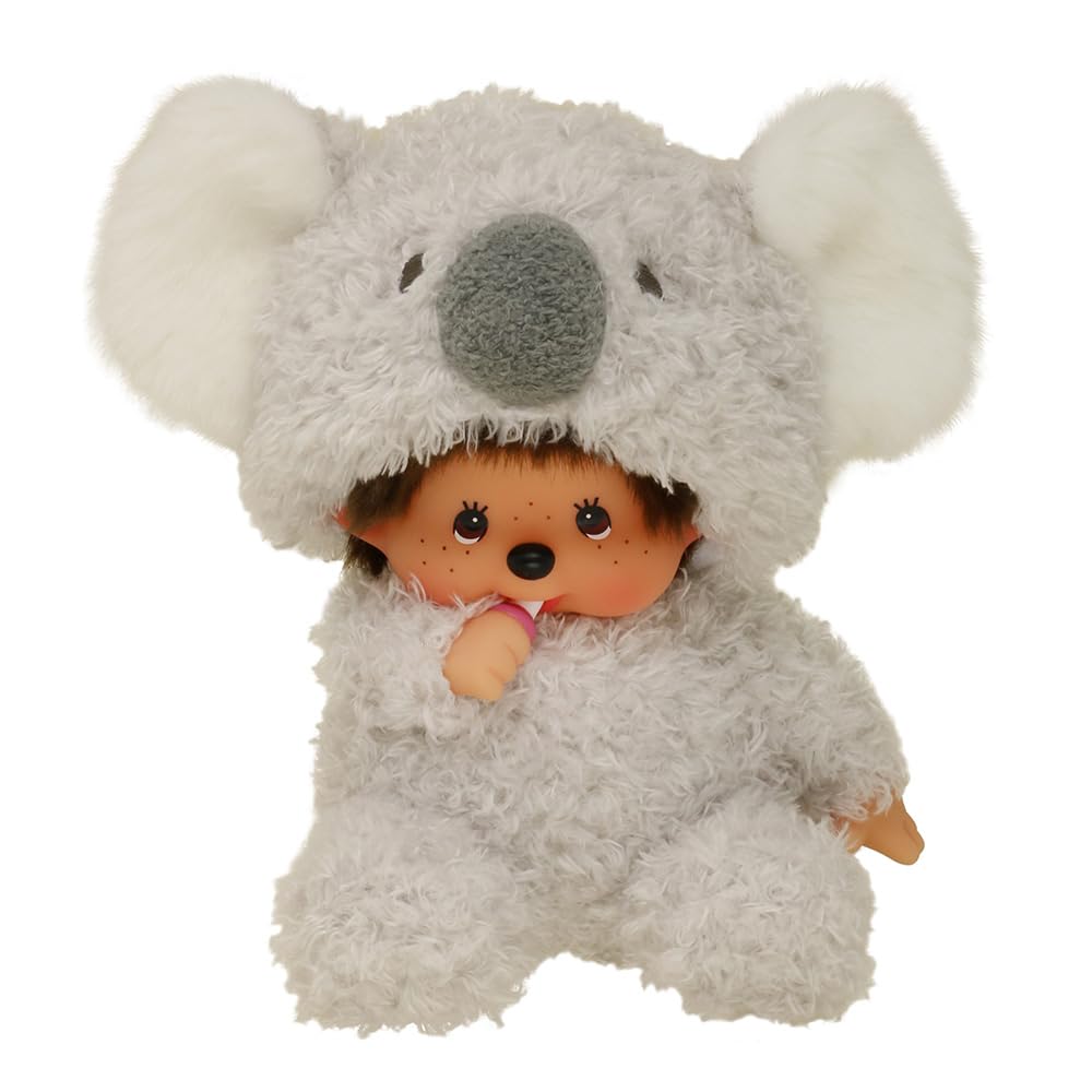 BANDAI Monchhichi Koala Plush Toy - Soft 20 cm for Ages 2+ - Iconic 80s Design - Model SE245772