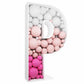 3Ft Tall Mosaic Balloon Frame Letters Big Marquee Light Up Letters Diy Kit For Birthday Party Wedding Backdrop Decor Letter P Pr
