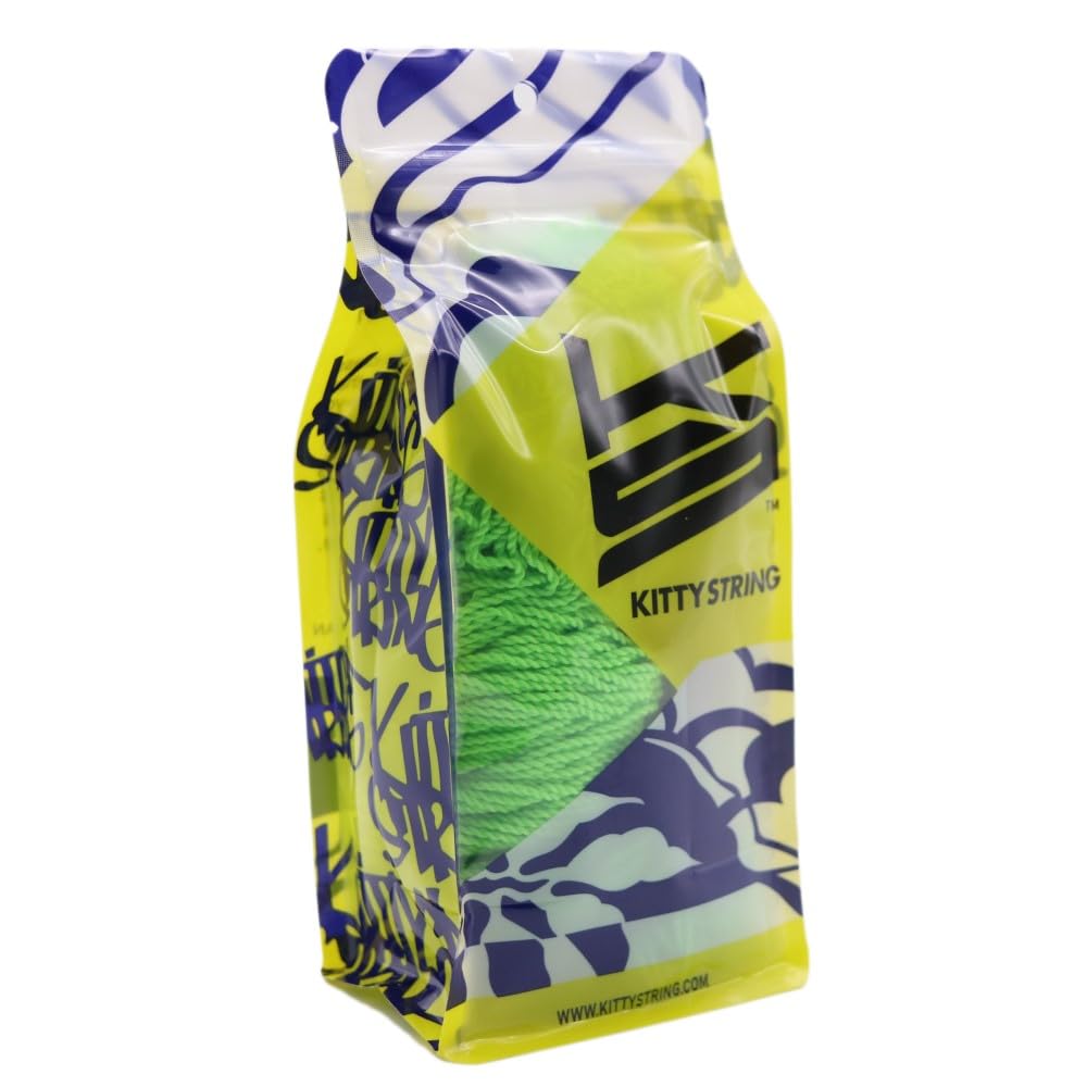 Kitty String First Class 100 Pack Yo-Yo String - Fat Yoyo String (Lime Green)
