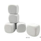 Qidiwin White Eva Foam Dices For Kids Graffiti, Building Blocks,Creative Painting,24Pcs