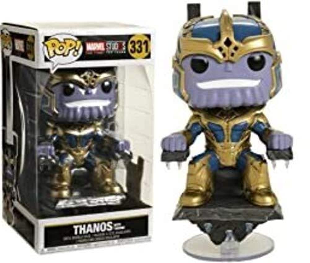 Funko POP! Deluxe Thanos on Throne - Marvel Studios Collectible Figure, Multicolour, Model 124219, Plastic Material