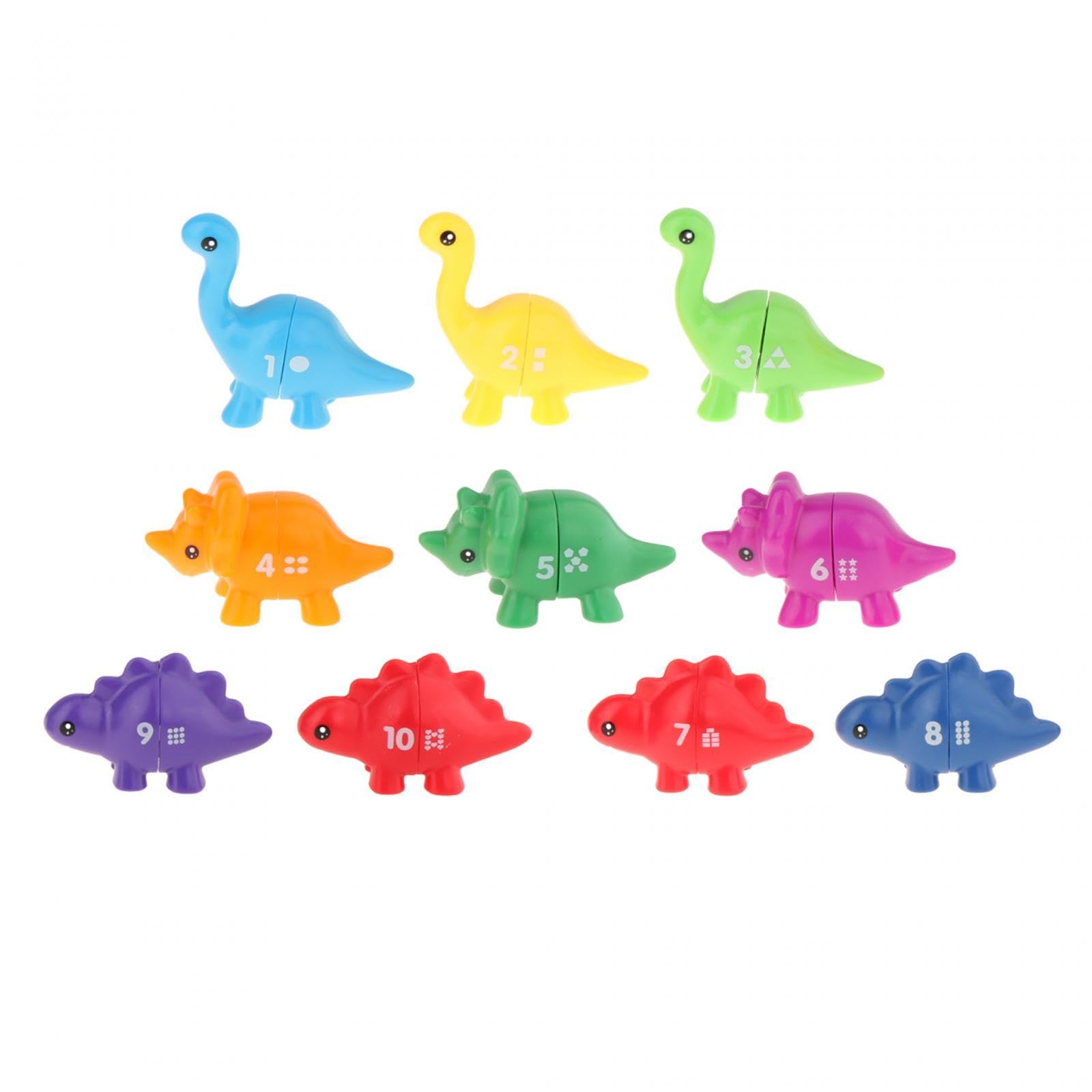 Merishopp Counting Sorting Toy Pairing Dinosaur Fine Motor Toy For Construction Skills Number