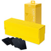 Vault X Exo-Tec Card Box 450+ Storage With Detachable Magnetic Lid, Dividers & Foam Fillers To Organize Deck Boxes, Toploaders, Tcg/Ccg & Sports Cards (Yellow)