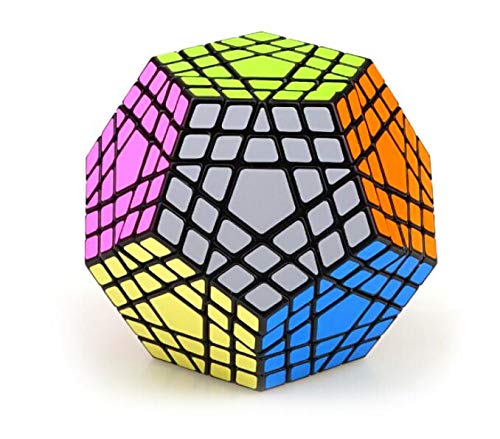 Cuberspeed Gigaminx Speed Cube Black Megaminx 5X5 Layer Magic Cube Gigaminx Speed Cube 5X5 Cube