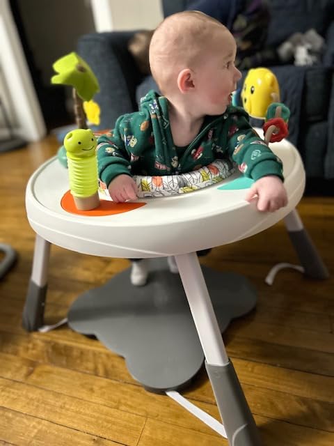 Dream On Me Curio Sit N Seek Baby Activity Center In Mint, 2 In 1 Activity Center And Play Table With 3 Detachable Toys And Musi