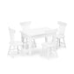 Miniature Dining Table & Chair Set For Dollhouse 1 12 Scale Wooden Furniture Model 5Pcs Doll House Mini Classic Decoration Acces