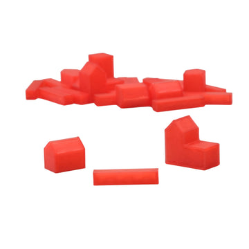 BKPrint3D Replacement Pieces for Catan Board Game | Settlers Pieces | 82 Colors | Base Set | (71_Translucent_Red)