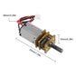 Xiitia 8Pcs Dc 3V-6V Mini N20 Gear Motor Slow Speed Full Metal Gearbox With Terminal For Smart Car Diy Rc Toys